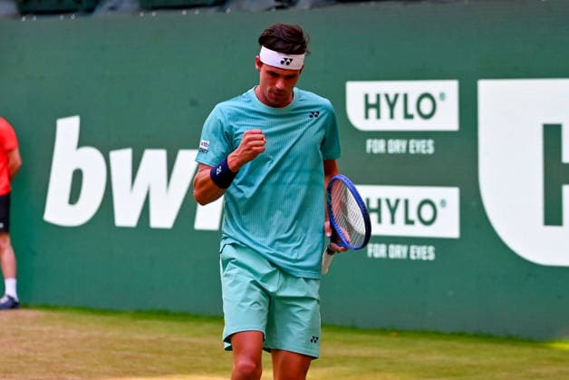 Daniel Altmaier (GER) jubelt TERRA WORTMANN Open 2026, Tennis, ATP, Tennis Herren Tennis Herren 500, Turnier, Hauptfeld, Halbfinale, 20.06.2026, TERRA WORTMANN Open 2026, Tennis, ATP, Tennis Herren 500, Turnier, Hauptfeld, Halbfinale, 20.06.2026 Halle *** Daniel Altmaier (GER) celebrates at the TERRA WORTMANN Open 2026, Tennis, ATP, Mens 500, Tournament, Main Draw, Semifinals, June 20, 2026, TERRA WORTMANN Open 2026, Tennis, ATP, Mens 500, Tournament, Main Draw, Semifinals, June 20, 2026, Halle,detected_source_language Copyright: xEibner-Pressefoto RobertxGertzenx EP_RGN