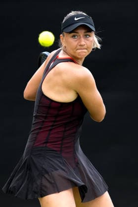 Lexus Nottingham Open - Day Six Iryna Shymanovich competes during the semi-final doubles match at the 2026 Lexus Nottingham Open Women s tennis tournament at the Nottingham Tennis Centre in Nottingham, England, on June 20, 2026. Nottingham Great Britain United Kingdom  Copyright: xOwenxHammondx originalFilename:hammond-2026lexu260620_npFg2.jpg