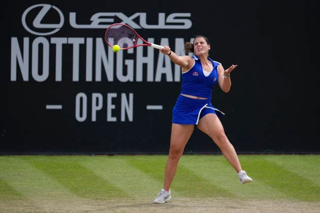 Lexus Nottingham Open - Day Six Emma Navarro competes during the semi-final singles match at the 2026 Lexus Nottingham Open Women s tennis tournament at the Nottingham Tennis Centre in Nottingham, England, on June 20, 2026. Nottingham Great Britain United Kingdom  Copyright: xOwenxHammondx originalFilename:hammond-2026lexu260620_npofb.jpg