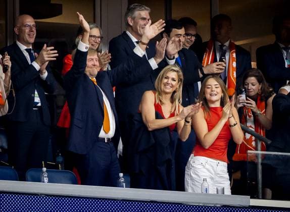 HOUSTON - (lr) King Willem-Alexander, Queen Maxima and Princess Ariane during the FIFA 2026 Group F match between the Netherlands and Sweden at Houston Stadium on June 20, 2026 in Houston, United States. KOEN VAN WEEL ANP FIFA World Cup, WM, Weltmeisterschaft, Fussball 2026 group stage 2026 xVIxANPxSportx xxANPxIVx 561536866 originalFilename: 561536866.jpg