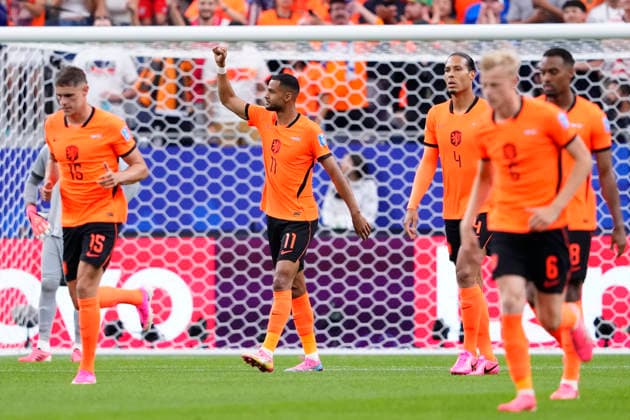Netherlands v Sweden: Group F - FIFA World Cup, WM, Weltmeisterschaft, Fussball 2026 Cody Gakpo of Netherlands celebrates after scoring his team s third goal during the FIFA World Cup 2026 Group F match between Netherlands and Sweden at Houston Stadium on June 20, 2026 in Houston, United States. Houston TX United States  Copyright: xJosexBretonx originalFilename:bretonhernandez-netherla260620_np01F.jpg