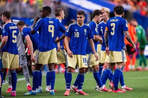 260620 Yasin Ayari of Sweden during the FIFA World Cup, WM, Weltmeisterschaft, Fussball 2026 football match between Netherlands and Sweden on June 20, 2026 in Houston. Photo: Petter Arvidson BILDBYRAN kod PA PA1246 bbeng fotboll football soccer fotball vm fotbolls-vm fotball-vm fotbolls-vm 2026 fifa world cup 2026 sverige sweden sverige a netherlands nederländerna *** June 20, 2026  Copyright: PETTERxARVIDSON BB260620PA274