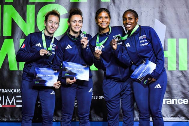 ESCRIME : Championnat d Europe Antony 2026 - 20 06 2026 Team France Fleuret Femme AntonyFrance  Copyright: xBaptistexAutissierx