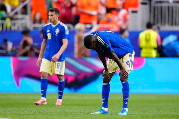 Netherlands v Sweden: Group F - FIFA World Cup, WM, Weltmeisterschaft, Fussball 2026 Alexander Isak of Sweden reacts after the goal scored by Cody Gakpo of Netherlands during the FIFA World Cup 2026 Group F match between Netherlands and Sweden at Houston Stadium on June 20, 2026 in Houston, United States. Houston TX United States  Copyright: xJosexBretonx originalFilename:bretonhernandez-netherla260620_np0Wi.jpg
