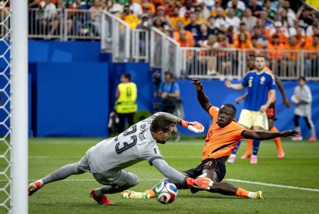 HOUSTON - Brian Brobbey of the Netherlands scores the 2-0 during the 2026 FIFA World Cup, WM, Weltmeisterschaft, Fussball Group F match between the Netherlands and Sweden at Houston Stadium on June 20, 2026, in Houston, United States. KOEN VAN WEEL ANP FIFA World Cup 2026 group stage 2026 xVIxANPxSportx xxANPxIVx 561538127 originalFilename: 561538127.jpg