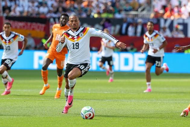 Leroy Sane 19 (Deutschland), Deutschland vs. Elfenbeinkueste, Fussball, FIFA, Weltmeisterschaft 2026, Gruppenphase, 20.06.2026 Toronto Ontario Kanada *** Leroy Sané 19 Germany, Germany vs. Ivory Coast, Soccer, FIFA, 2026 World Cup, Group Stage, June 20, 2026, Toronto, Ontario, Canada,detected_source_language Copyright: xkolbert-press ChristianxKolbertx