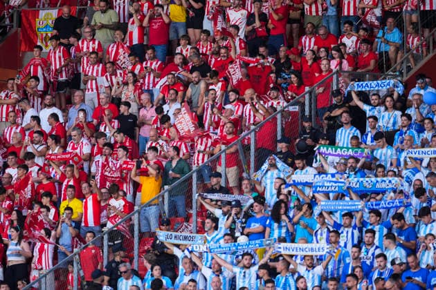 June 20, 2026, Almeria, Almeria, SPAIN: Fans of UD Almeria and Malaga CF during the Liga Hypermotion, second leg of the Playoff for LaLiga EA Sports promotion, football match played between UD Almeria and Malaga CF at UD Almeria stadium on June 20, 2026, in Almeria, Spain. UD Almeria V Malaga CF - LaLiga Hypermotion  - ZUMAa181 20260620_zaa_a181_069 Copyright: xJoaquinxCorcherox