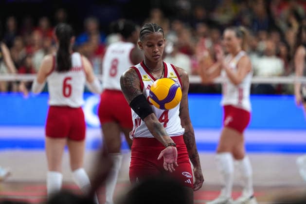 Turkiye v Germany - 2026 FIVB Volleyball Nations League ANKARA, TURKIYE - JUNE 20: Melissa Vargas (4) of Turkiye in action during the 2026 FIVB Volleyball Nations League Phase 2 match between Turkiye and Germany at the Ankara Sports Hall in Ankara, Turkiye on June 20, 2026. Dilara Irem Sancar Anadolu Ankara Turkey. Editorial use only. Please get in touch for any other usage.  Copyright: x2026xAnadoluxDilaraxIremxSancarx