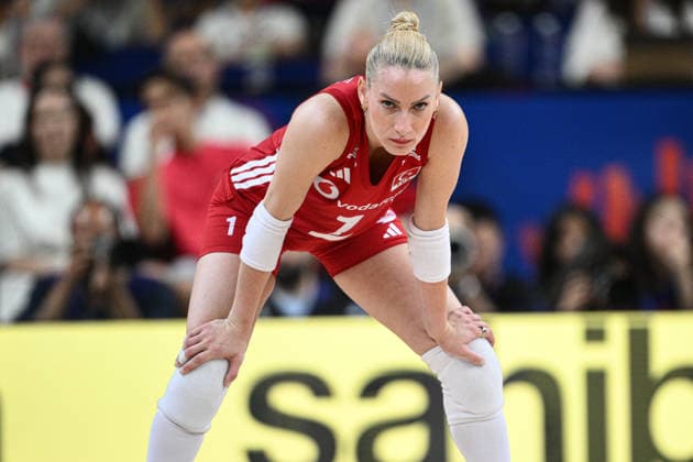 Turkiye v Germany - 2026 FIVB Volleyball Nations League ANKARA, TURKIYE - JUNE 20: Gizem Orge of Turkiye competes during the 2026 FIVB Volleyball Nations League Phase 2 match between Turkiye and Germany at the Ankara Sports Hall in Ankara, Turkiye on June 20, 2026. Akin Celiktas Anadolu Ankara Turkey. Editorial use only. Please get in touch for any other usage.  Copyright: x2026xAnadoluxAkinxCeliktasx