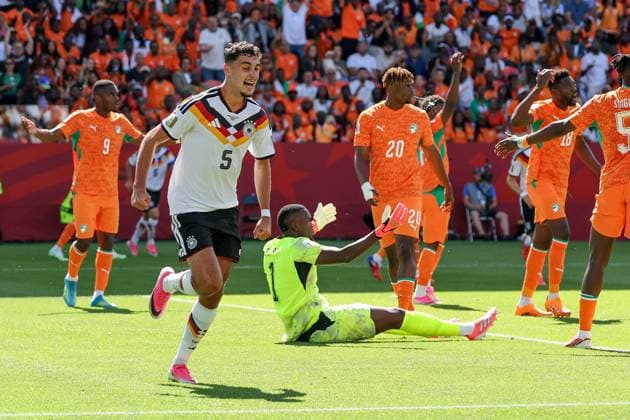 Torjubel von Aleksandar Pavlovic 5 (Deutschland), Tor zaehlt nicht, Deutschland vs. Elfenbeinkueste, Fussball, FIFA, Weltmeisterschaft 2026, Gruppenphase, 20.06.2026 Toronto Ontario Kanada *** Aleksandar Pavlovic celebrates a goal for Germany 5; goal disallowed, Germany vs. Ivory Coast, soccer, FIFA, 2026 World Cup, group stage, June 20, 2026, Toronto, Ontario, Canada,detected_source_language Copyright: xkolbert-press ChristianxKolbertx