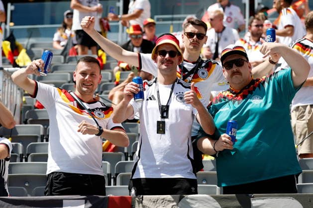 TORONTO STADIUM TORONTO ONTARIO KANADA 20.06.2026 FIFA MISTRZOSTWA SWIATA 2026 W PILKA NOZNA W KANADA MECZ GRUPA E GERMANY I COTE DIVOIRE FIFA World Cup, WM, Weltmeisterschaft, Fussball 2026 Group E match between Germany and CÃ te d Ivoire at Toronto Stadium in Toronto Canada on June 20, 2026 in Toronto, Ontario, Canada. N Z German supporters FOT. KAMIL KRZACZYNSKI NEWSPIX.PL --- newspix.pl POLAND OUT!  KSK