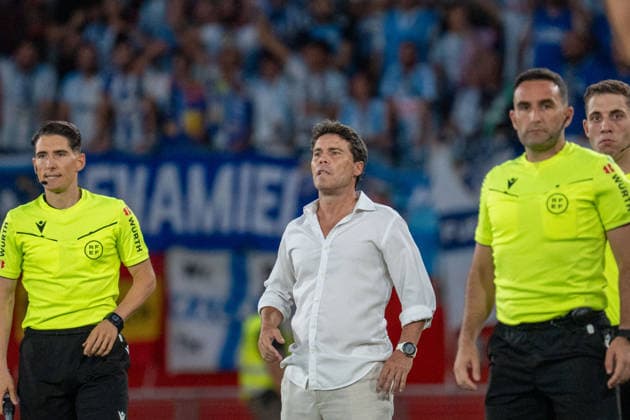 Almeria, Spain - June 20th: Rubi, Almeria s head coach, during the promotion play-off final of La Liga Hypermotion (Segunda Division) match between Almeria and Malaga at UD Almería Stadium on June 20th, 2026 in Almeria, Spain.  Copyright: xAndresxLopezxSheridanxx xSPPx Sportspressphoto_SPR171867