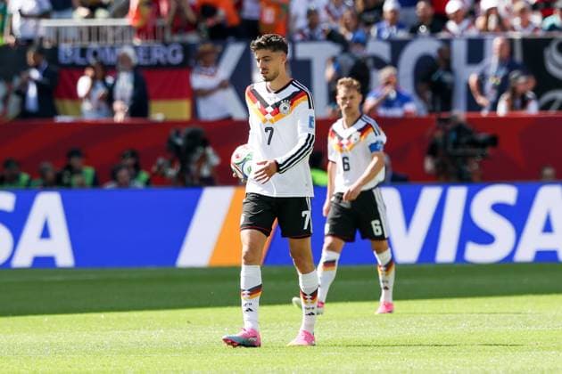 enttaeuschung bei Kai Havertz 7 (Deutschland) nach dem Tor zum 0:1, Deutschland vs. Elfenbeinkueste, Fussball, FIFA, Weltmeisterschaft 2026, Gruppenphase, 20.06.2026 Toronto Ontario Kanada *** Kai Havertz looks disappointed after Germany scores the 0-1 goal, Germany vs. Ivory Coast, Soccer, FIFA, 2026 World Cup, Group Stage, June 20, 2026, Toronto, Ontario, Canada,detected_source_language Copyright: xkolbert-press ChristianxKolbertx