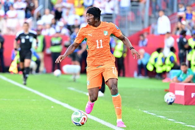 FIFA World Cup, WM, Weltmeisterschaft, Fussball 2026 - Group E - Germany vs Ivory Coast Yan Diomande of Ivory Coast in action during the FIFA World Cup 2026 group stage match Germany against Ivory Coast, in Toronto, Canada, 20 June 2026. TORONTO United States  Copyright: xEDUARDOxLIMAx