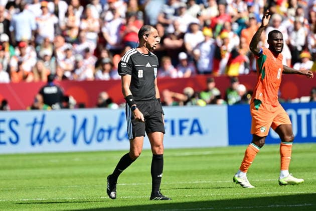 FIFA World Cup, WM, Weltmeisterschaft, Fussball 2026 - Group E - Germany vs Ivory Coast Referee Juan Gabriel Benitez looks on during the FIFA World Cup 2026 group stage match Germany against Ivory Coast, in Toronto, Canada, 20 June 2026. TORONTO United States  Copyright: xEDUARDOxLIMAx