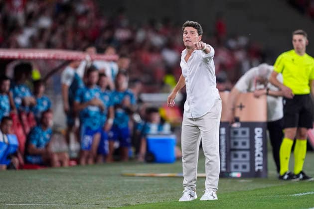 June 20, 2026, Almeria, Almeria, SPAIN: Rubi, head coach of UD Almeria, gestures during the Liga Hypermotion, second leg of the Playoff for LaLiga EA Sports promotion, football match played between UD Almeria and Malaga CF at UD Almeria stadium on June 20, 2026, in Almeria, Spain. UD Almeria V Malaga CF - LaLiga Hypermotion  - ZUMAa181 20260620_zaa_a181_093 Copyright: xJoaquinxCorcherox