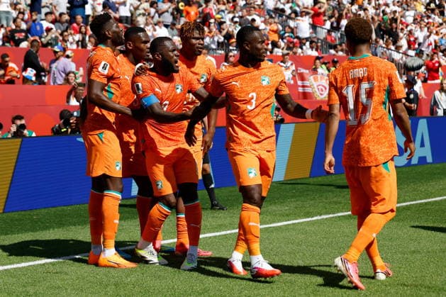 TORONTO STADIUM TORONTO ONTARIO KANADA 20.06.2026 FIFA MISTRZOSTWA SWIATA 2026 W PILKA NOZNA W KANADA MECZ GRUPA E GERMANY I COTE DIVOIRE FIFA World Cup, WM, Weltmeisterschaft, Fussball 2026 Group E match between Germany and CÃ te d Ivoire at Toronto Stadium in Toronto Canada on June 20, 2026 in Toronto, Ontario, Canada. N Z CÃ te d Ivoire midfielder Franck Kessie (8) celebrates FOT. KAMIL KRZACZYNSKI NEWSPIX.PL --- newspix.pl POLAND OUT!  KSK