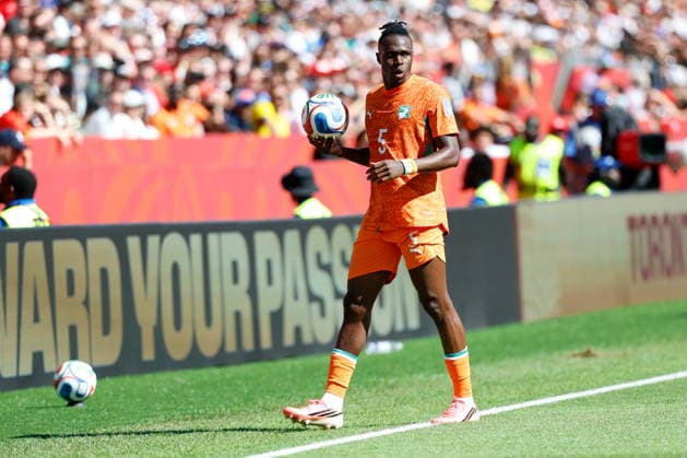 TORONTO STADIUM TORONTO ONTARIO KANADA 20.06.2026 FIFA MISTRZOSTWA SWIATA 2026 W PILKA NOZNA W KANADA MECZ GRUPA E GERMANY I COTE DIVOIRE FIFA World Cup, WM, Weltmeisterschaft, Fussball 2026 Group E match between Germany and CÃ te d Ivoire at Toronto Stadium in Toronto Canada on June 20, 2026 in Toronto, Ontario, Canada. N Z CÃ te d Ivoire defender Wilfried Singo (5) FOT. KAMIL KRZACZYNSKI NEWSPIX.PL --- newspix.pl POLAND OUT!  KSK