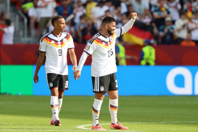 20.06.2026, Fussball, Herren, FIFA Weltmeisterschaft 2026, Vorrunde, Gruppe E, Toronto, Deutschland - Elfenbeinküste, Torjubel zum 1:1, Torschütze: Deniz Undav (Deutschland) Toronto BMO Field Ontario Kanada (CAN)