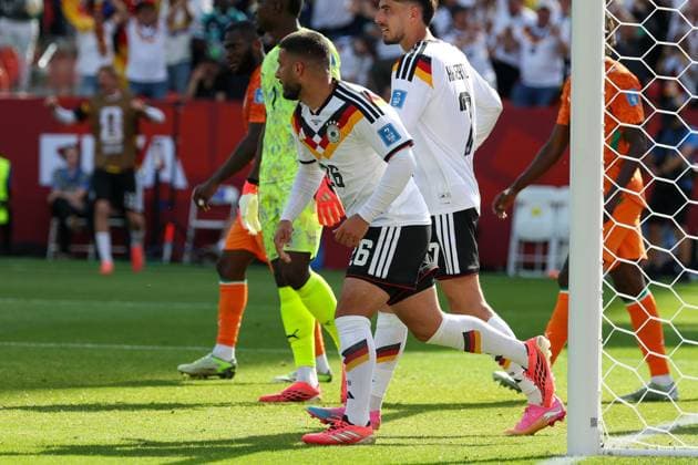 Torjubel von Deniz Undav 26 (Deutschland) zum Ausgleich 1:1, Deutschland vs. Elfenbeinkueste, Fussball, FIFA, Weltmeisterschaft 2026, Gruppenphase, 20.06.2026 Toronto Ontario Kanada