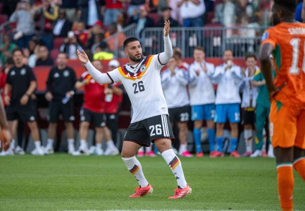 Fußball, Herren, FIFA World Cup, WM, Weltmeisterschaft, Fussball 2026, Spiel in Toronto (Gruppe E, 2. Spieltag), Deutschland - Elfenbeinküste, Deniz Undav (Deutschland), Jubel nach Tor zum 1:1, 20.06. 2026,