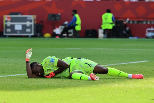 20.06.2026, Fussball, Herren, FIFA Weltmeisterschaft 2026, Vorrunde, Gruppe E, Toronto, Deutschland - Elfenbeinküste, Yahia Fofana (Elfenbeinküste) verletzt Toronto BMO Field Ontario Kanada (CAN)