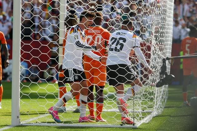 Torjubel von Kai Havertz 7 (Deutschland), Deniz Undav 26 (Deutschland) zum Ausgleich 1:1, Deutschland vs. Elfenbeinkueste, Fussball, FIFA, Weltmeisterschaft 2026, Gruppenphase, 20.06.2026 Toronto Ontario Kanada