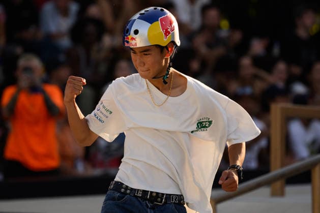 Juni Kang of South Korea competes in the semi-finals of the men s street skateboard World Cup at Colle Oppio Park in Rome (Italy), June 20, 2026. andreaxstaccioli