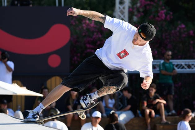 Giovanni Vianna of Brazil competes in the semi-finals of the men s street skateboard World Cup at Colle Oppio Park in Rome (Italy), June 20, 2026. andreaxstaccioli