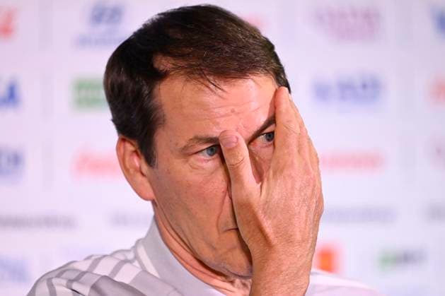 Belgian national football team - FIFA World Cup, WM, Weltmeisterschaft, Fussball 2026 - media activities 20 06 2026 LOS ANGELES, UNITED STATES OF AMERICA - JUNE 20 : Garcia Rudi head coach of Belgium talking to the press during a press conference, PK, Pressekonferenz at the SoFi Stadium prior to the Belgium vs Iran match during the 2026 FIFA World Cup on June 20, 2026 in Los Angeles, United States of America, 20 06 2026 Los Angeles United States of America  Copyright: xNicoxVereeckenx
