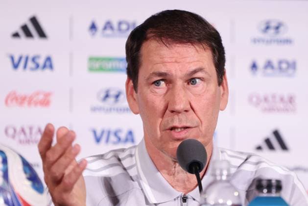 Belgium s head coach Rudi Garcia pictured during a press conference, PK, Pressekonferenz of Belgian national soccer team Red Devils in Los Angeles, USA, on Saturday 20 June 2026. The Red Devils prepare for their second game in the group stage of the 2026 FIFA World Cup, WM, Weltmeisterschaft, Fussball BRUNOxFAHY  x178524912x