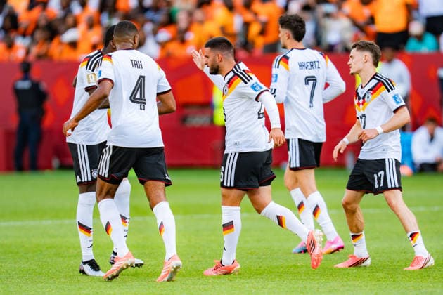 FIFA Fussball Weltmeisterschaft 2026, Gruppe E, Spiel 2, Deutschland vs Elfenbeinküste, 20.06.2026 im Toronto Stadium, Toronto Tor zum 1:1 durch Deniz Undav (Deutschland) Joshua Kimmich (Deutschland) Kai Havertz (Deutschland)