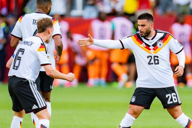 FIFA Fussball Weltmeisterschaft 2026, Gruppe E, Spiel 2, Deutschland vs Elfenbeinküste, 20.06.2026 im Toronto Stadium, Toronto Tor zum 1:1 durch Deniz Undav (Deutschland) Joshua Kimmich (Deutschland) Kai Havertz (Deutschland)