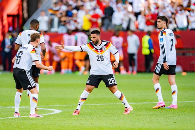 FIFA Fussball Weltmeisterschaft 2026, Gruppe E, Spiel 2, Deutschland vs Elfenbeinküste, 20.06.2026 im Toronto Stadium, Toronto Tor zum 1:1 durch Deniz Undav (Deutschland) Joshua Kimmich (Deutschland) Kai Havertz (Deutschland)