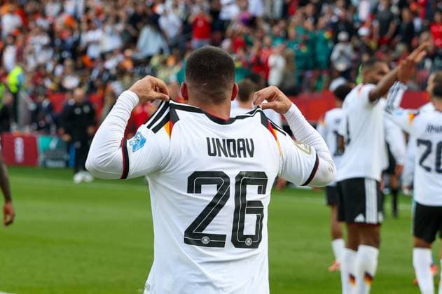 Torjubel von Deniz Undav 26 (Deutschland) zum 2:1, Deutschland vs. Elfenbeinkueste, Fussball, FIFA, Weltmeisterschaft 2026, Gruppenphase, 20.06.2026 Toronto Ontario Kanada *** Deniz Undav celebrates his goal in the 26th minute, making it 2–1 for Germany; Germany vs. Ivory Coast, Soccer, FIFA, 2026 World Cup, Group Stage, June 20, 2026, Toronto, Ontario, Canada,detected_source_language Copyright: xkolbert-press ChristianxKolbertx