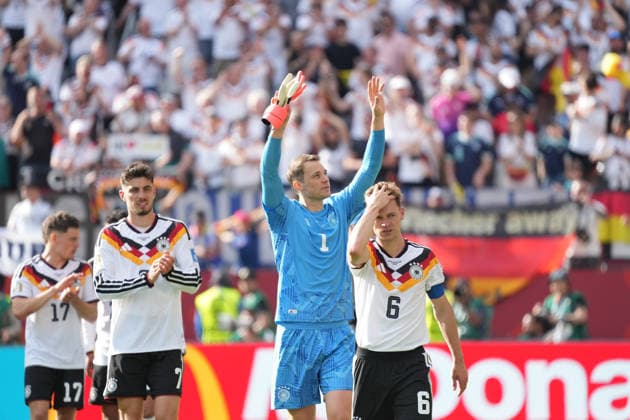 Hart erarbeiteter 2:1 Sieg für Torwart Manuel Neuer (Deutschland Germany), Joshua Kimmich (Deutschland Germany) gegen die Elfenbeinküste - Toronto 20.06.2026: Deutschland vs. Elfenbeinküste, Toronto Stadium, World Cup 26 Gruppe E 2. Spieltag