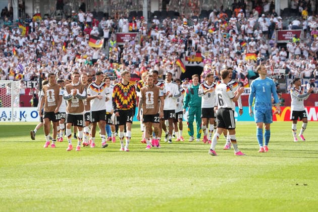Hart erarbeiteter 2:1 Sieg für Torwart Manuel Neuer (Deutschland Germany), Joshua Kimmich (Deutschland Germany) gegen die Elfenbeinküste - Toronto 20.06.2026: Deutschland vs. Elfenbeinküste, Toronto Stadium, World Cup 26 Gruppe E 2. Spieltag