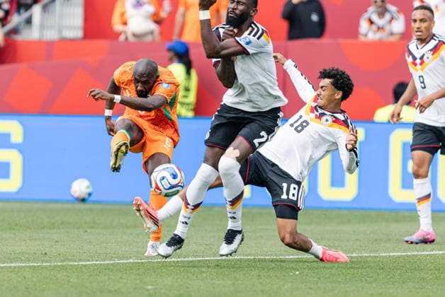 Seko Fofana of Ivory Coast shoots at goal during the FIFA World Cup, WM, Weltmeisterschaft, Fussball game between Germany and Ivory Coast at Toronto Stadium on June 20, 2026 in Toronto, Ontario, Canada  Copyright: xCurtisxWongx xSPPx Sportspressphoto_SPR171967