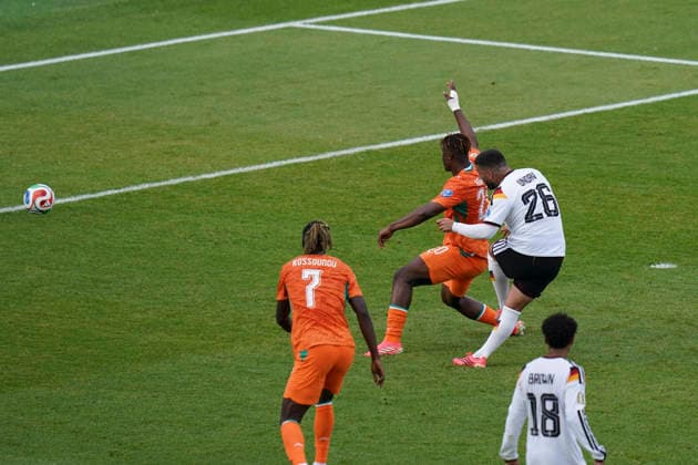 Germany v CÃ te d Ivoire, FIFA World Cup, WM, Weltmeisterschaft, Fussball 2026 Germany forward Deniz Undav (26) scores a GOAL 2-1 during the Germany v CÃ te d Ivoire FIFA WORLD CUP 2026 Group E match at the Toronto Stadium, Toronto, Canada on 20 June 2026 Credit: Eleanor Hoad Every Second Media Editorial use only. All images are copyright Every Second Media Limited. No images may be reproduced without prior permission. Copyright: xIMAGO EveryxSecondxMediax ESM-2045-0011 EleanorxHoadx xEveryxSecondxMediax