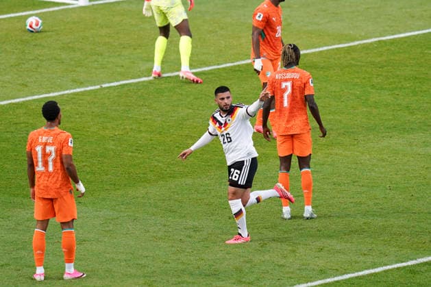 Germany v CÃ te d Ivoire, FIFA World Cup, WM, Weltmeisterschaft, Fussball 2026 Germany forward Deniz Undav (26) scores a GOAL 2-1 during the Germany v CÃ te d Ivoire FIFA WORLD CUP 2026 Group E match at the Toronto Stadium, Toronto, Canada on 20 June 2026 Credit: Eleanor Hoad Every Second Media Editorial use only. All images are copyright Every Second Media Limited. No images may be reproduced without prior permission. Copyright: xIMAGO EveryxSecondxMediax ESM-2045-0016 EleanorxHoadx xEveryxSecondxMediax
