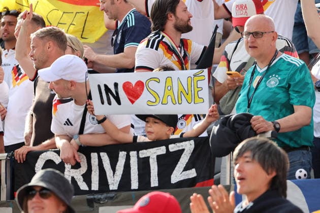 20.06.2026, Fussball, Herren, FIFA Weltmeisterschaft 2026, Vorrunde, Gruppe E, Toronto, Deutschland - Elfenbeinküste, Die deutschen Fans feiern den Sieg Toronto BMO Field Ontario Kanada (CAN)