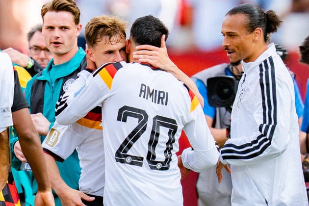 FIFA Fussball Weltmeisterschaft 2026, Gruppe E, Spiel 2, Deutschland vs Elfenbeinküste, 20.06.2026 im Toronto Stadium, Toronto Joshua Kimmich (Deutschland) Nadiem Amiri (Deutschland) Leroy Sane (Deutschland)