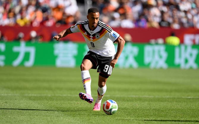 Fussball FIFA WM 2026 Vorrunde Gruppe E in Toronto Deutschland - Elfenbeinkueste 20.06.2026 Jamie Leweling (Deutschland)