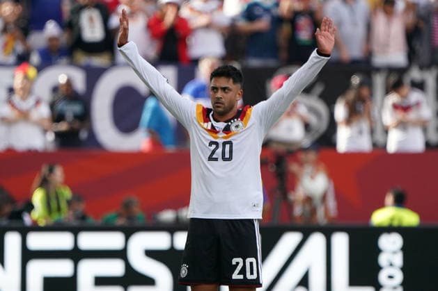 Fussball , Weltmeisterschaft 2026, FIFA WM 2026, Fussball World Cup , Canada USA, Mexico-2026, , Deutschland vs ElfenbeinKüste Germany vs Ivory Coast, Gruppenphase, Gruppen E , 20 .06.2026, Toronto Stadium Kanada, Nadiem Amiri Deutschland Aktion Einzelbild, Foto Chai von der Laage FIFA regulations prohibit any use of photographs as image sequences and or quasi-video. EDITORIAL USE ONLY,