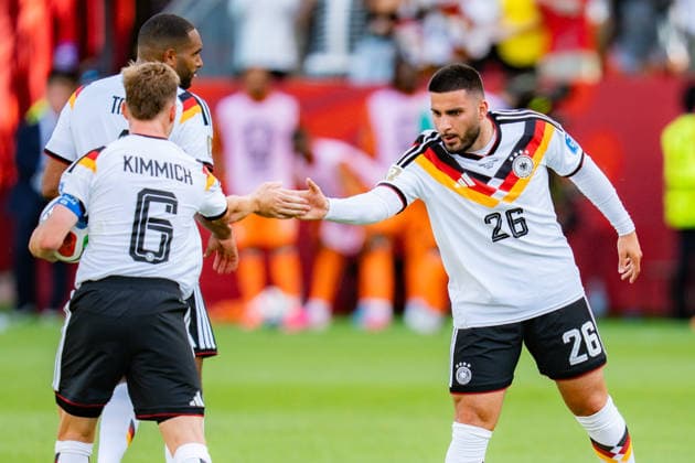 FIFA Fussball Weltmeisterschaft 2026, Gruppe E, Spiel 2, Deutschland vs Elfenbeinküste, 20.06.2026 im Toronto Stadium, Toronto Tor zum 1:1 durch Deniz Undav (Deutschland) Joshua Kimmich (Deutschland) Kai Havertz (Deutschland) Jonathan Tah (Deutschland)