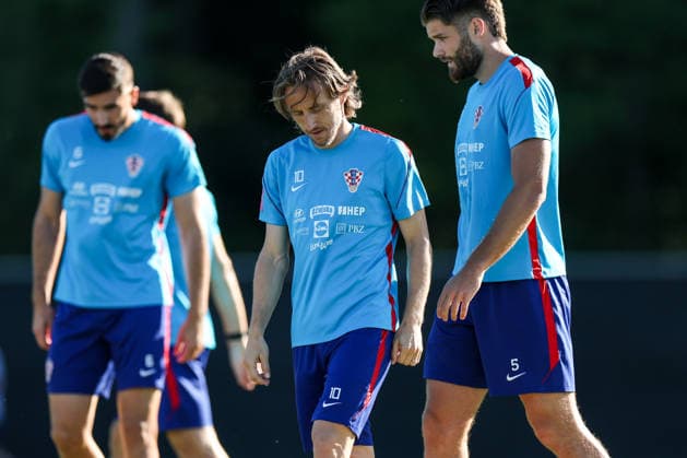 Croatia Training And press conference, PK, Pressekonferenz - FIFA World Cup, WM, Weltmeisterschaft, Fussball 2026 ALEXANDRIA, VIRGINIA - JUNE 20: Luka Modric during a Team Croatia training session at training centre at Episcopal High School on June 20, 2026 in Alexandria, Virginia.  IgorxKralj PIXSELL