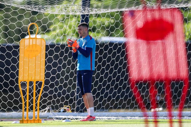 Croatia Training And press conference, PK, Pressekonferenz - FIFA World Cup, WM, Weltmeisterschaft, Fussball 2026 ALEXANDRIA, VIRGINIA - JUNE 20: Croatia goalkeeper Dominik Livakovic during a Team Croatia training session at training centre at Episcopal High School on June 20, 2026 in Alexandria, Virginia.  IgorxKralj PIXSELL