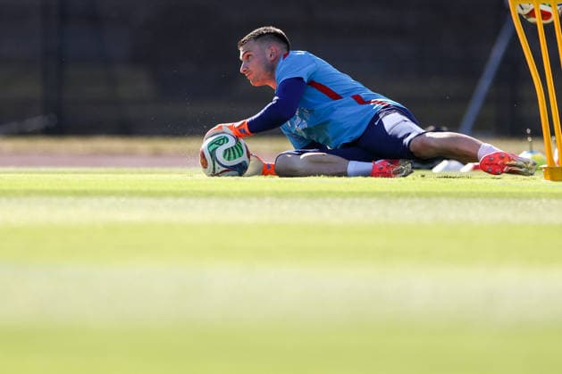 Croatia Training And press conference, PK, Pressekonferenz - FIFA World Cup, WM, Weltmeisterschaft, Fussball 2026 ALEXANDRIA, VIRGINIA - JUNE 20: Croatia goalkeeper Dominik Livakovic during a Team Croatia training session at training centre at Episcopal High School on June 20, 2026 in Alexandria, Virginia.  IgorxKralj PIXSELL