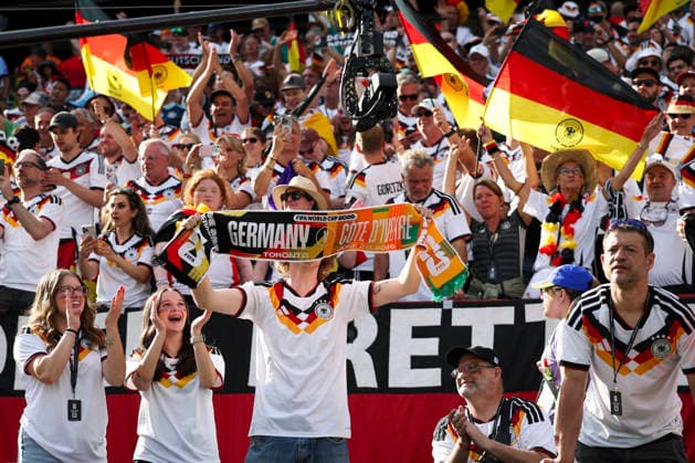 Germany v CÃ te d Ivoire, FIFA World Cup, WM, Weltmeisterschaft, Fussball 2026 Germany fans celebrates winning 2-1 after the Germany v CÃ te d Ivoire FIFA WORLD CUP 2026 Group E match at the Toronto Stadium, Toronto, Canada on 20 June 2026 Credit: Phil Duncan Every Second Media Editorial use only. All images are copyright Every Second Media Limited. No images may be reproduced without prior permission. Copyright: xIMAGO EveryxSecondxMediax ESM-2044-0005 PhilxDuncanx xEveryxSecondxMediax