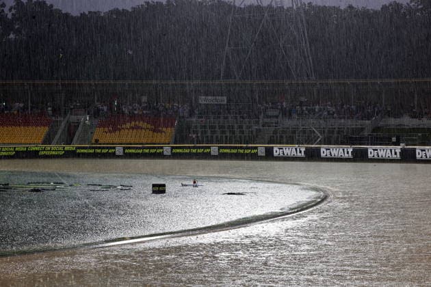 20.06.2026 WROCLAW (POLAND) - STADION OLIMPIJSKI, ZUZEL (SPEEDWAY), INDYWIDUALNE MISTRZOSTWA SWIATA (FIM SPEEDWAY World Championship, WM, Weltmeisterschaft GRAND PRIX 2026) - DEWALT FIM SPEEDWAY GRAND PRIX OF POLAND - WROCLAW NZ OPAD DESZCZU NAD STADIONEM FOTO PAWEL WILCZYNSKI CYFRASPORT NEWSPIX.PL --- newspix.pl POLAND OUT! 